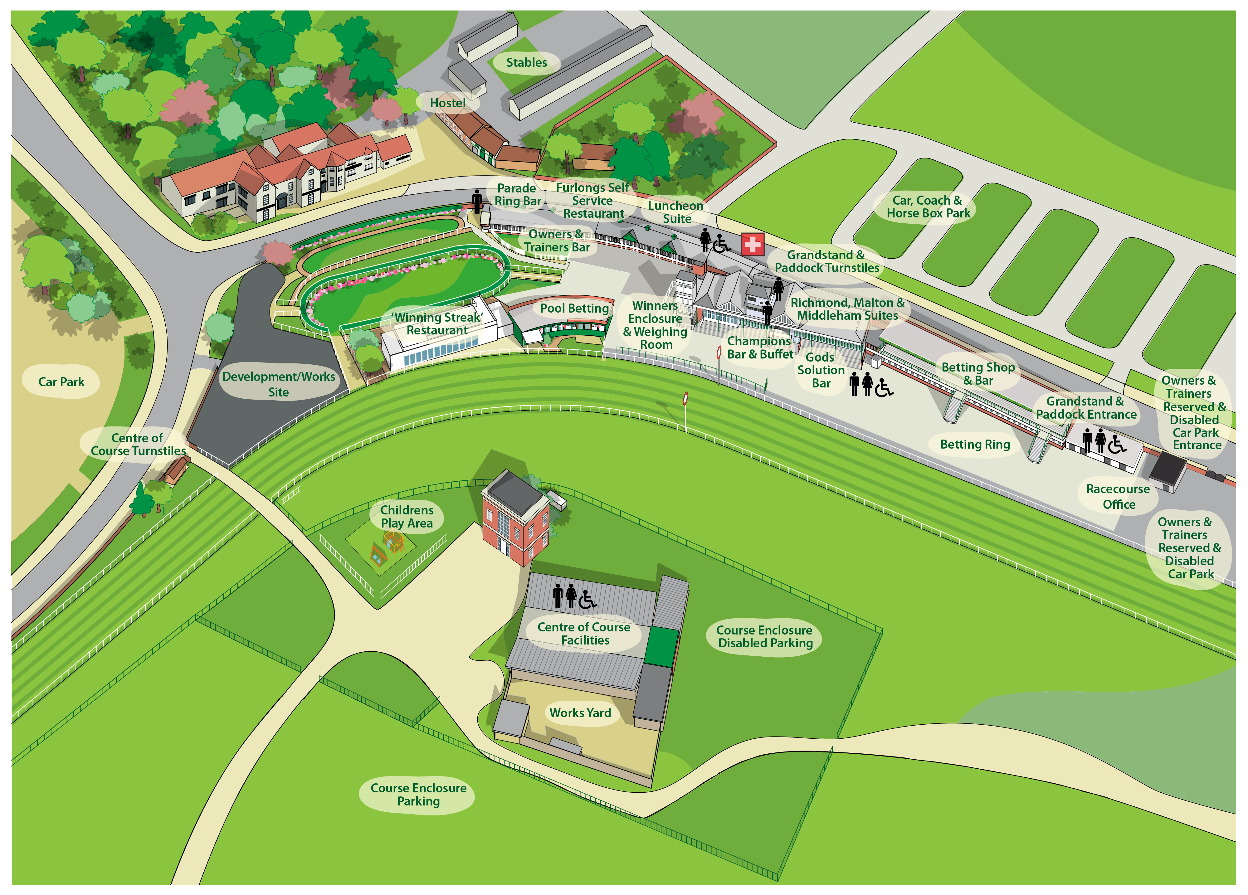 Racecourse map Racecourse map